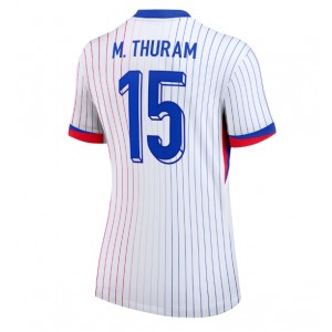 Fotbalové Dres Francie Marcus Thuram #15 Dámské Venkovní Oblečení ME 2024 Krátký Rukáv